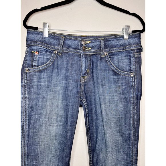 Hudson Signature Bootcut Low Rise Y2K Dark Rinse Women Jeans WP170DHA Elm 29 - Picture 2 of 16